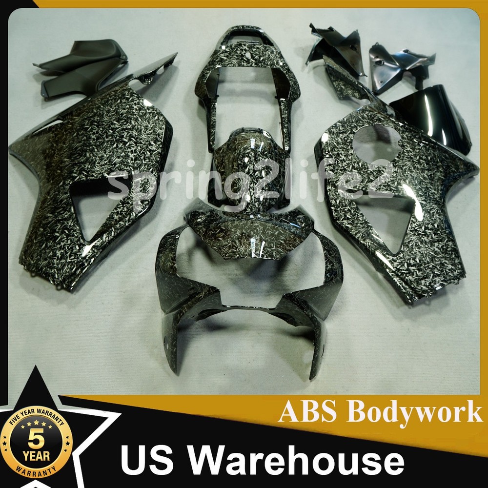 Black Forged Carbon Fiber Paint Fairing Body Kit For Honda CBR954RR 2002 2003 US