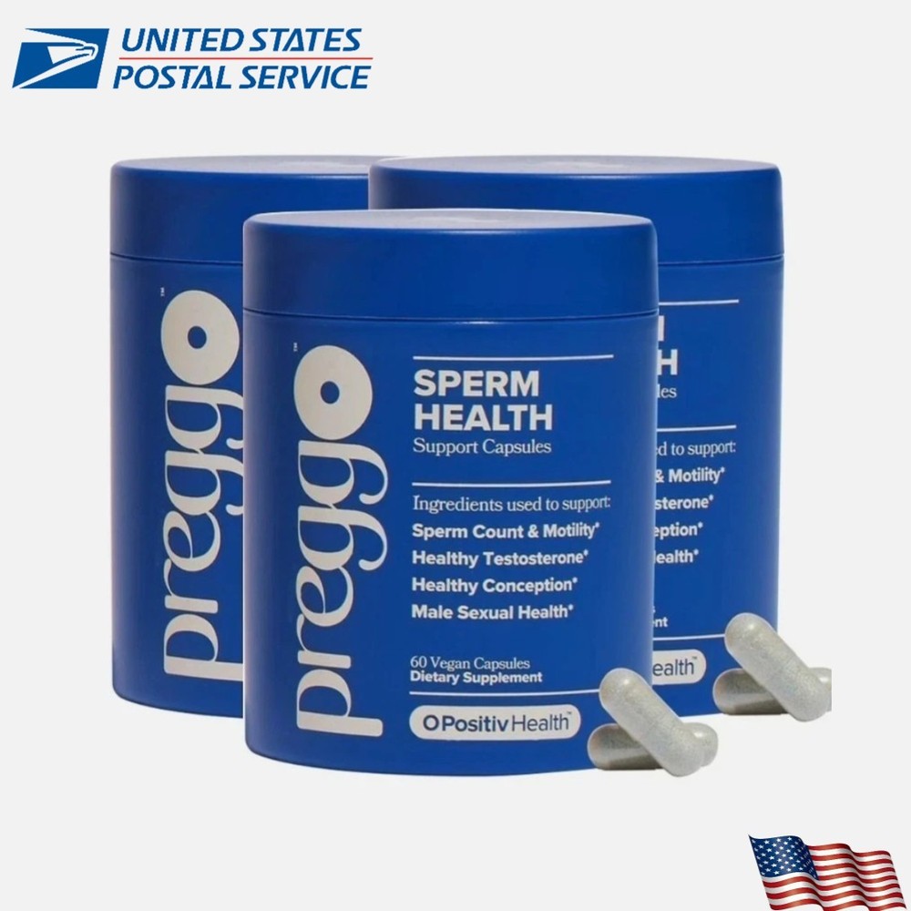 3PCS Preggo Sperm Health Capsules for Men - OBGYN-Formulated for Improved Sperm
