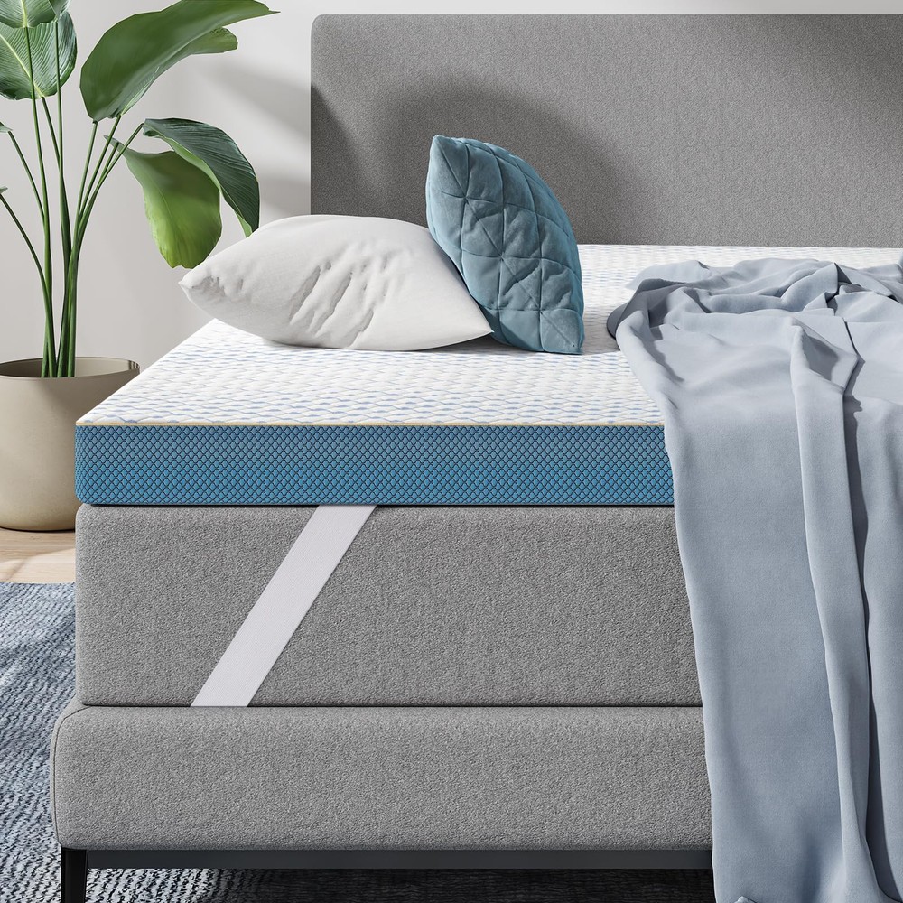 3-Inch Queen Gel Memory Foam Mattress Topper for Firm High-Density Support