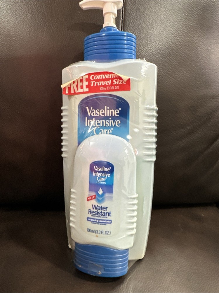NOS 90s Vintage 2pc Vaseline Intensive Care Lotion Water Resistant Rare Prop