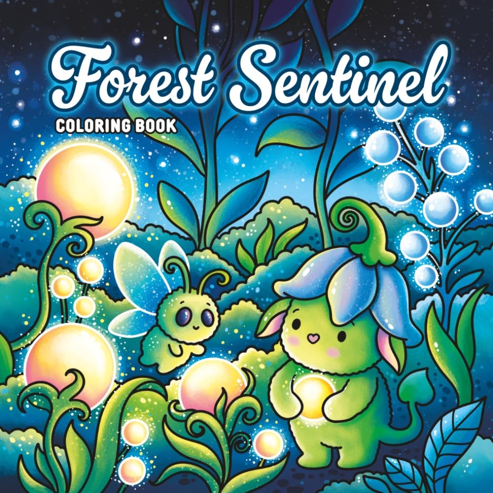 Forest Sentinel Coloring Book: 41 Magical Creatures and Nature...