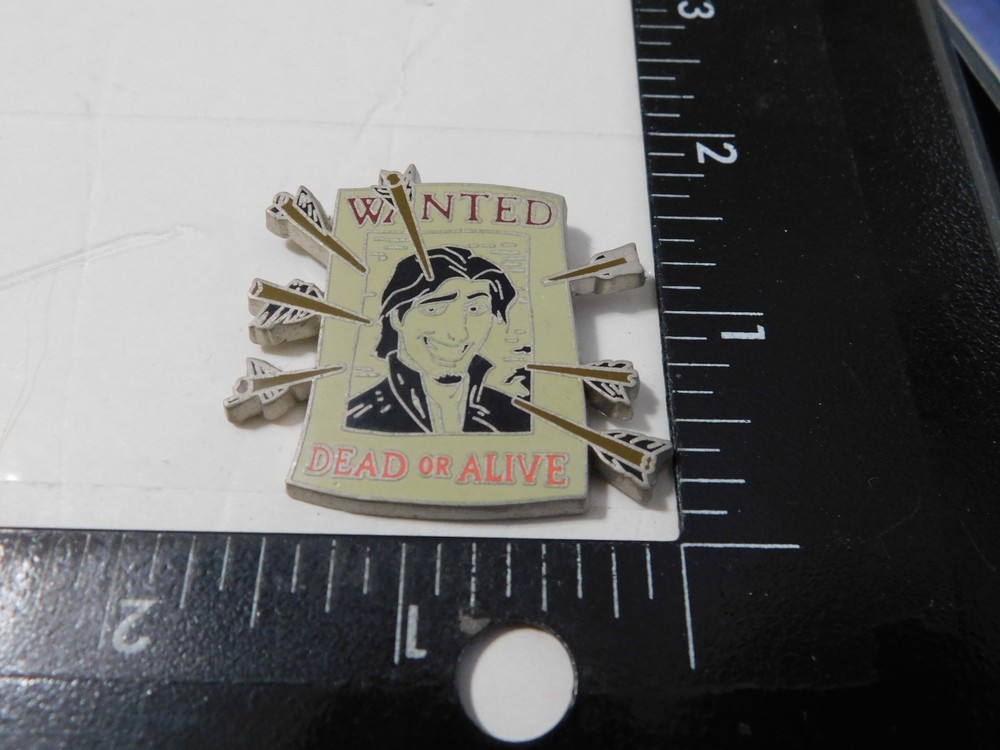 Disney Pin Wanted Dead Or Alive Flynn Rider Poster Tangled 2014