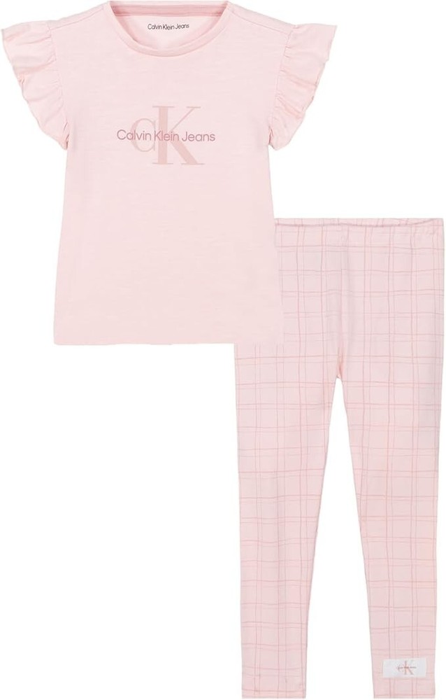 Calvin Klein Girls 2 Pieces Tunic Legging Set Size 2T, 3T, 4T