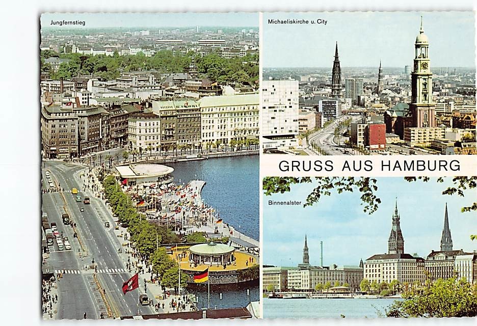 Postcard Scenes & Views Hamburg Germany
