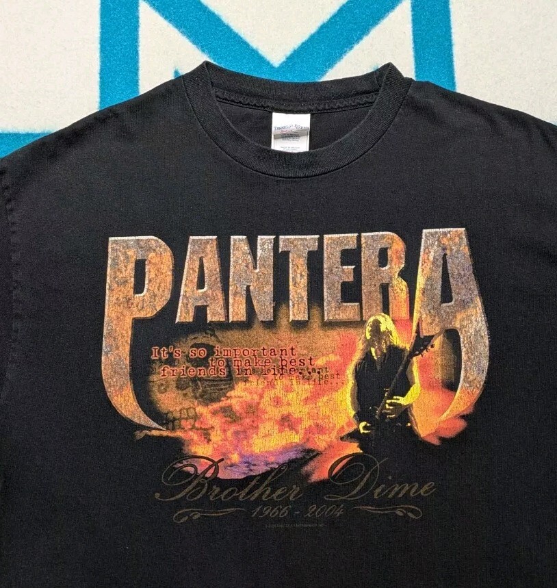 Vintage Pantera Dimebag Darrell Shirt 2004 Band Brother Dime Y2K Faded Large
