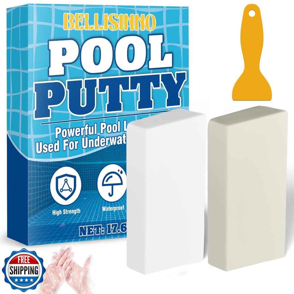 Epoxy Putty 17.6 oz Pool Putty for Fast Underwater or Above Repair Fixes Leaks