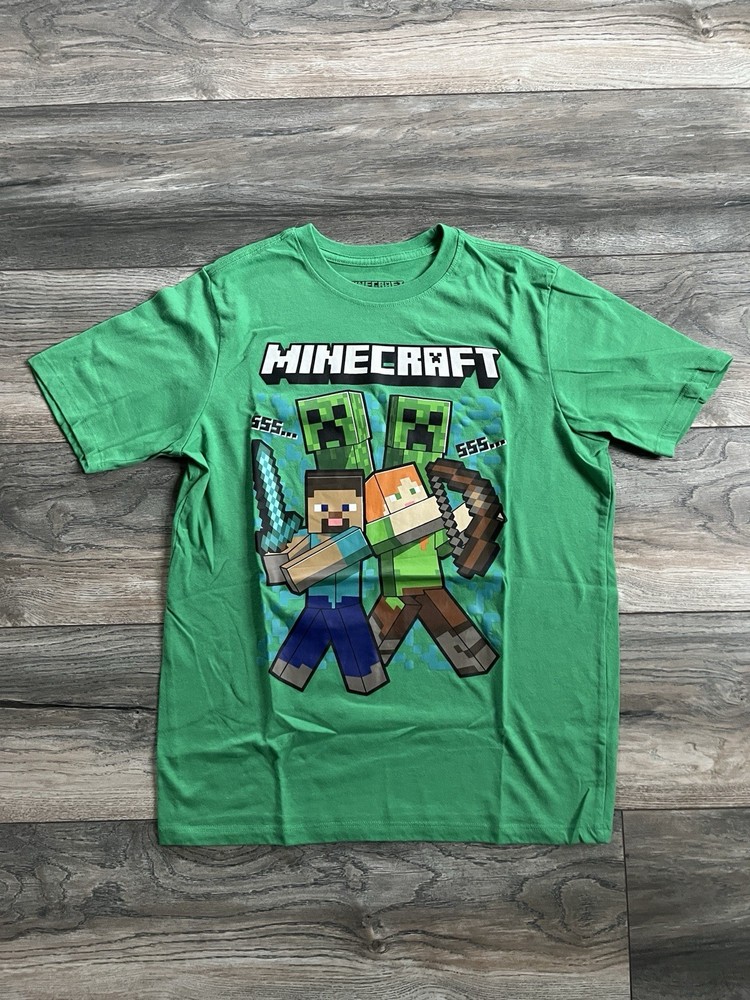Youth Boys Minecraft Short Sleeve Tshirt Size Xl Youth/ Size S Adults Emo Scene