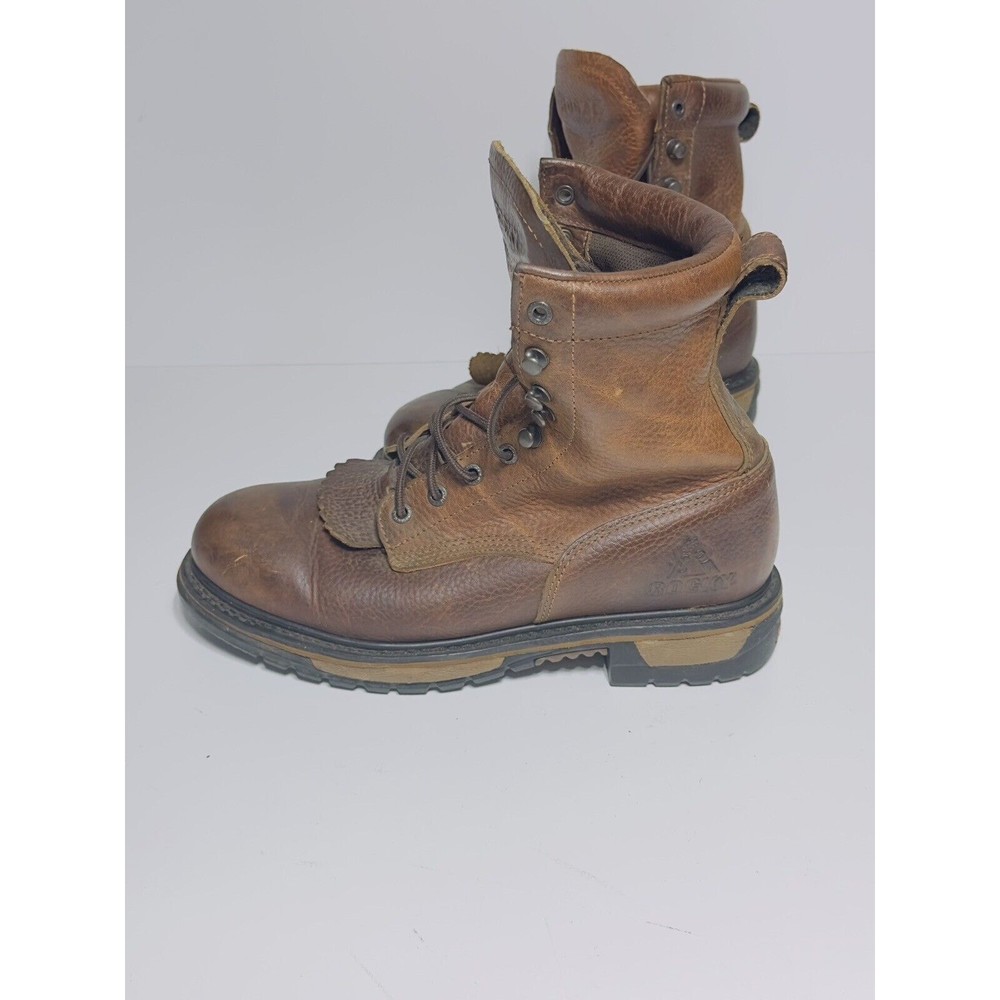 ROCKY ORIGINAL RIDE LACER WATERPROOF WESTERN BOOTS 2723 Men’s Size 8.5  
