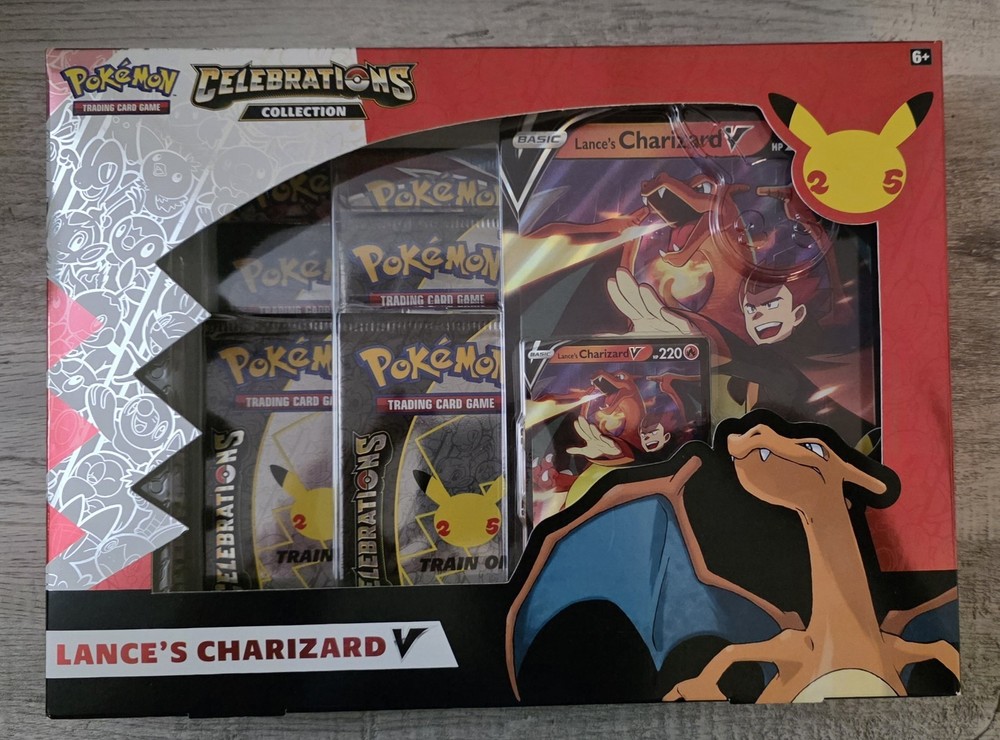 Pokémon TCG Celebrations Collection Lance's Charizard V Box New NISB