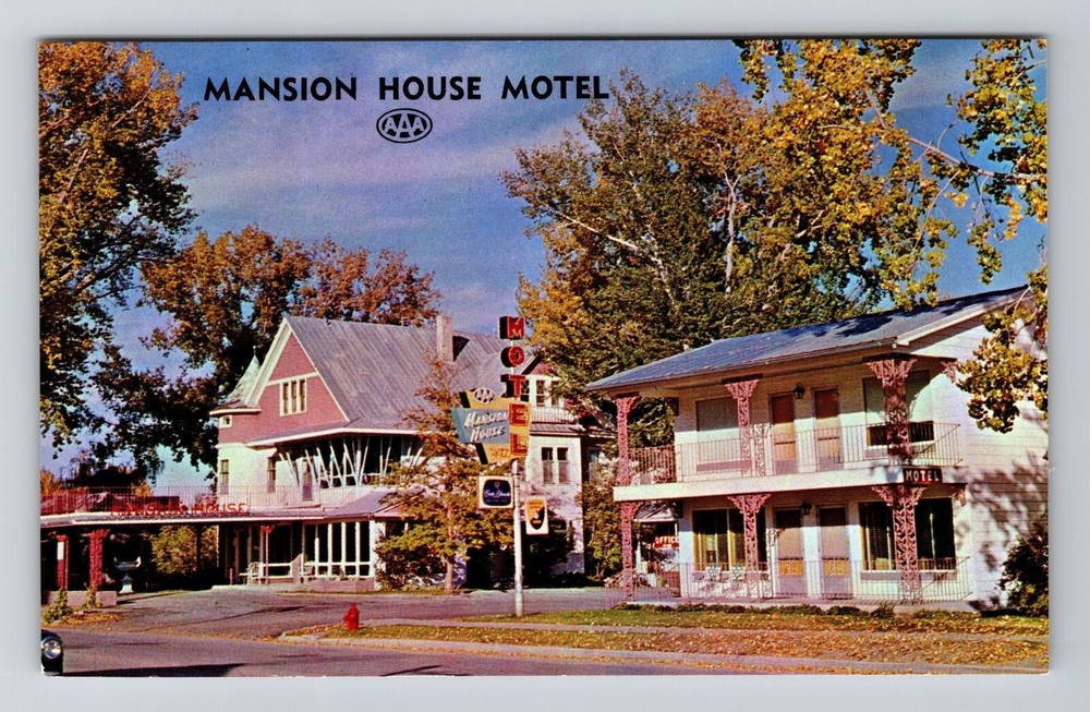 Buffalo WY-Wyoming, Mansion House Motel, Outside, Vintage Postcard