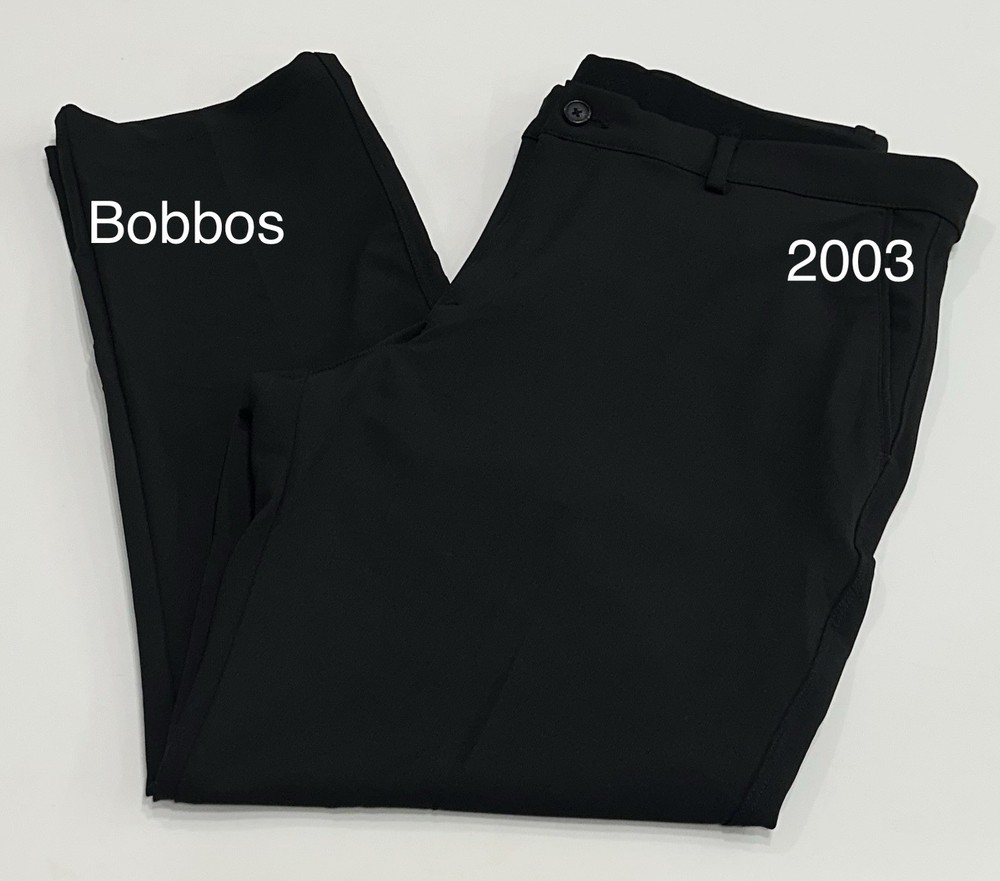 Greg Norman Men's Textured Stretch Pants, Black, Size 36X30