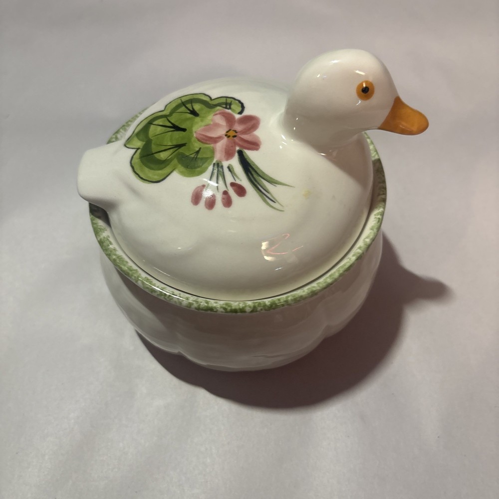 N.S. Gustin Pottery Duck Cookie Jar