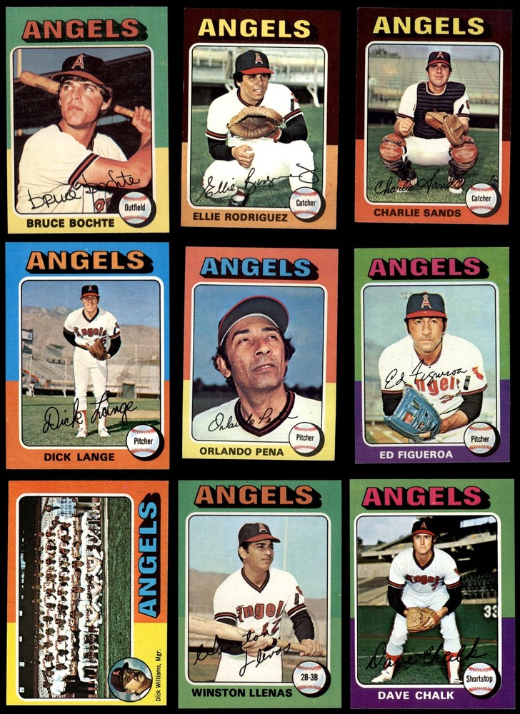 1975 Topps MINI Angels Near Team Set 6 - EX/MT 6620044 (24 / 27 cards)