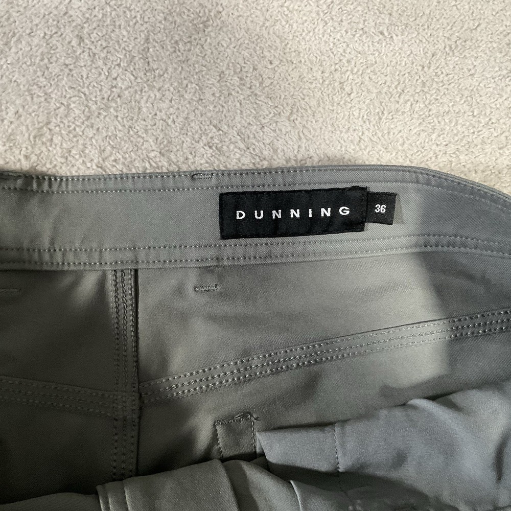 Dunning Shorts Mens 36 Gray Flat Front Golf