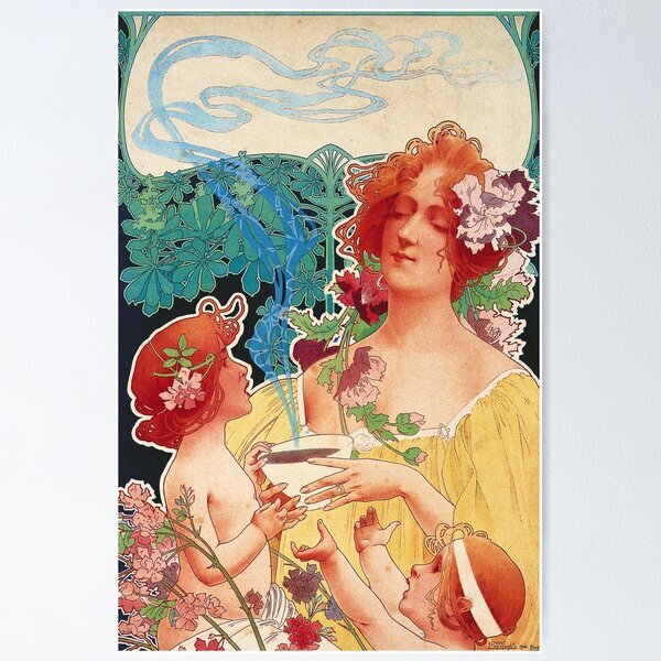 NEW Vintage Poster Art Nouveau - Privat Livemont - Bruxelles Poster  (NO FRAME)