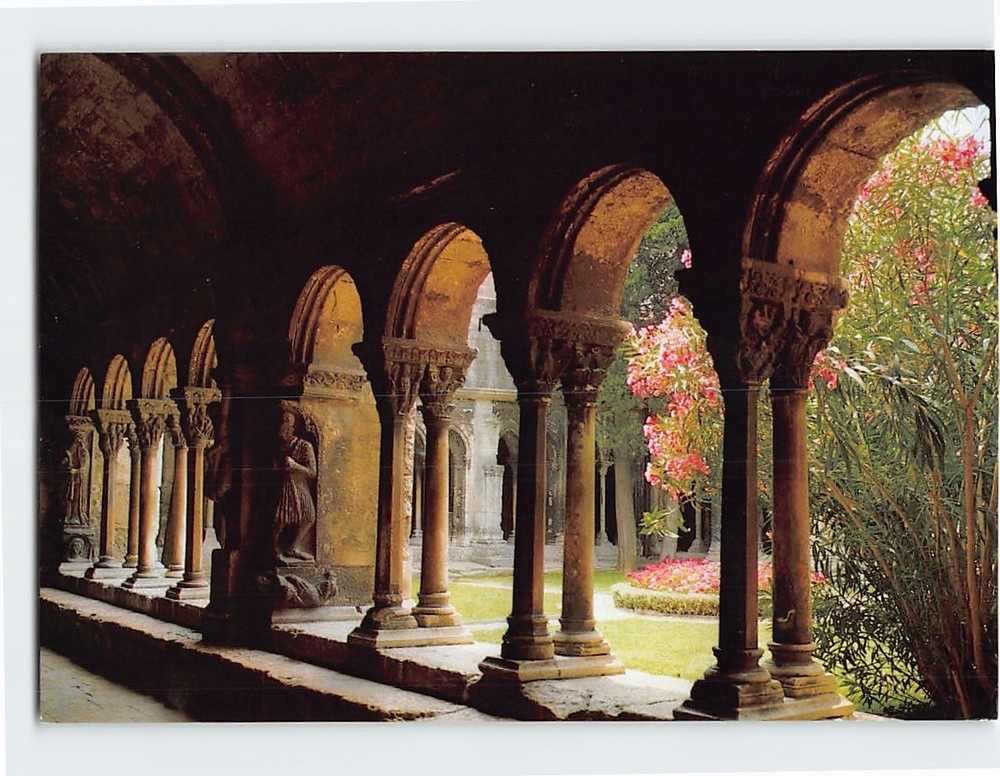 Postcard Saint-Trophime Cloister in Arles France