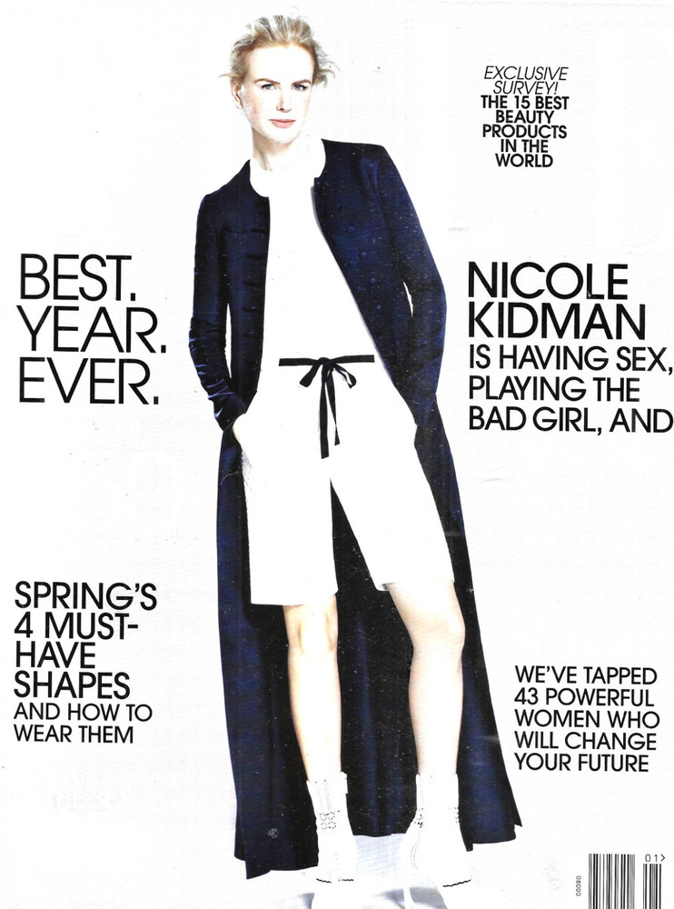 Elle Magazine Nicole Kidman Spring Fashion Ralph Lauren Accessories Beauty 2015