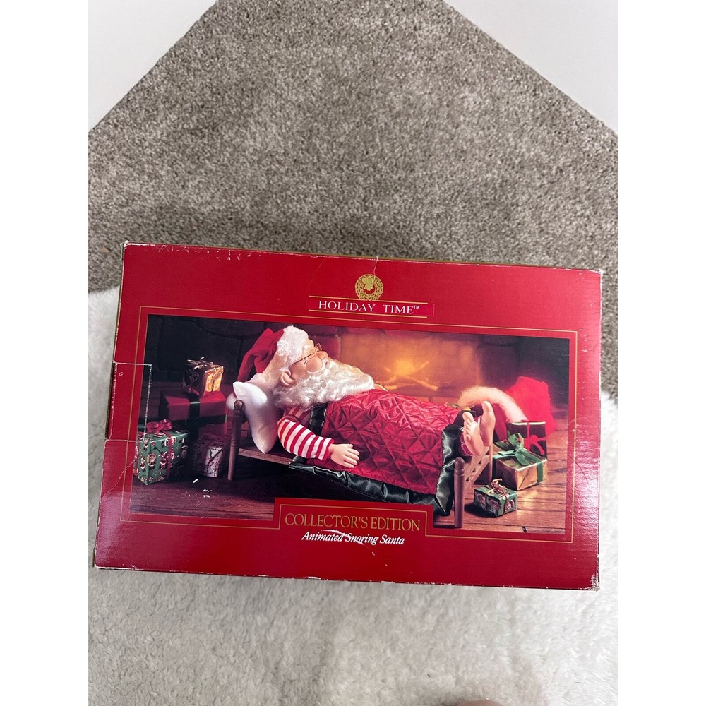 Holiday Time Vintage Snoring Animated Christmas Santa