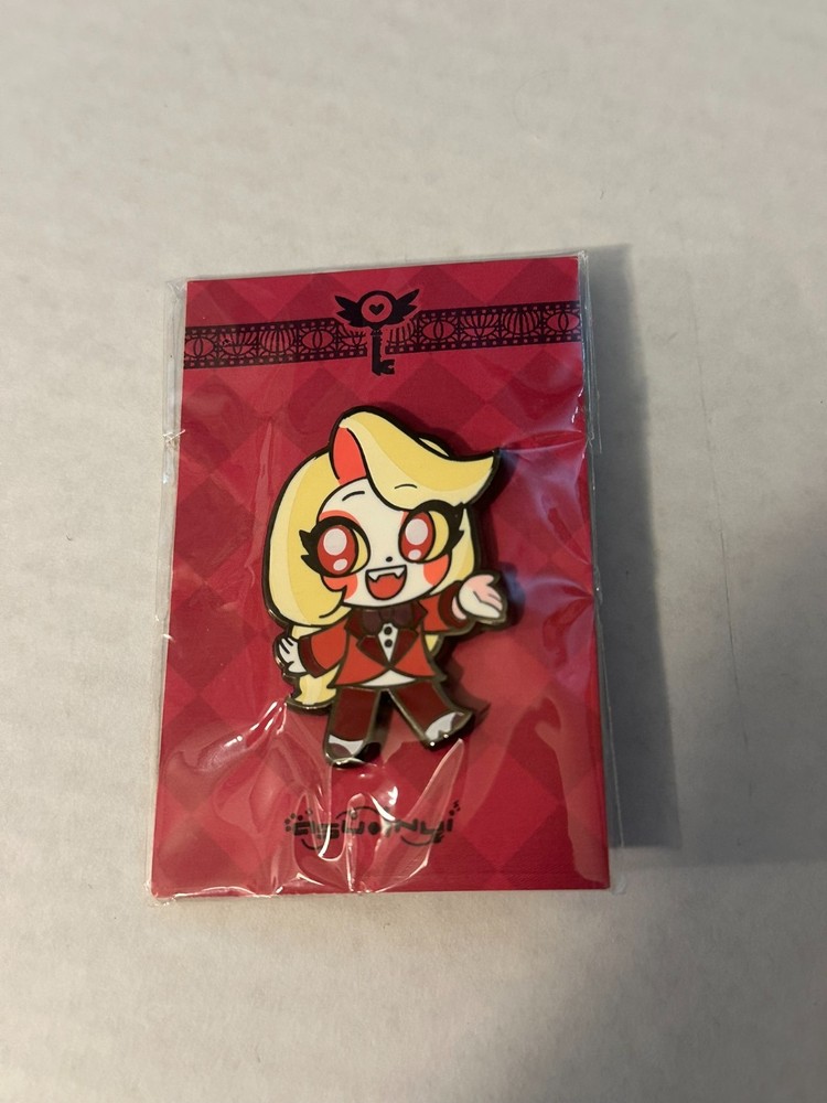 Hazbin Hotel Charlie Morningstar Chibi Fanmade Enamel Pin - New Unopened