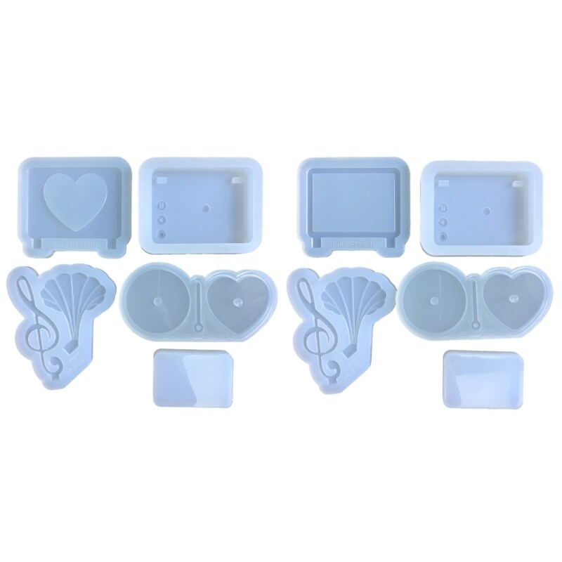 Vintage Record Player Resin Mold for DIY Silicone Photo Frames and Shakers