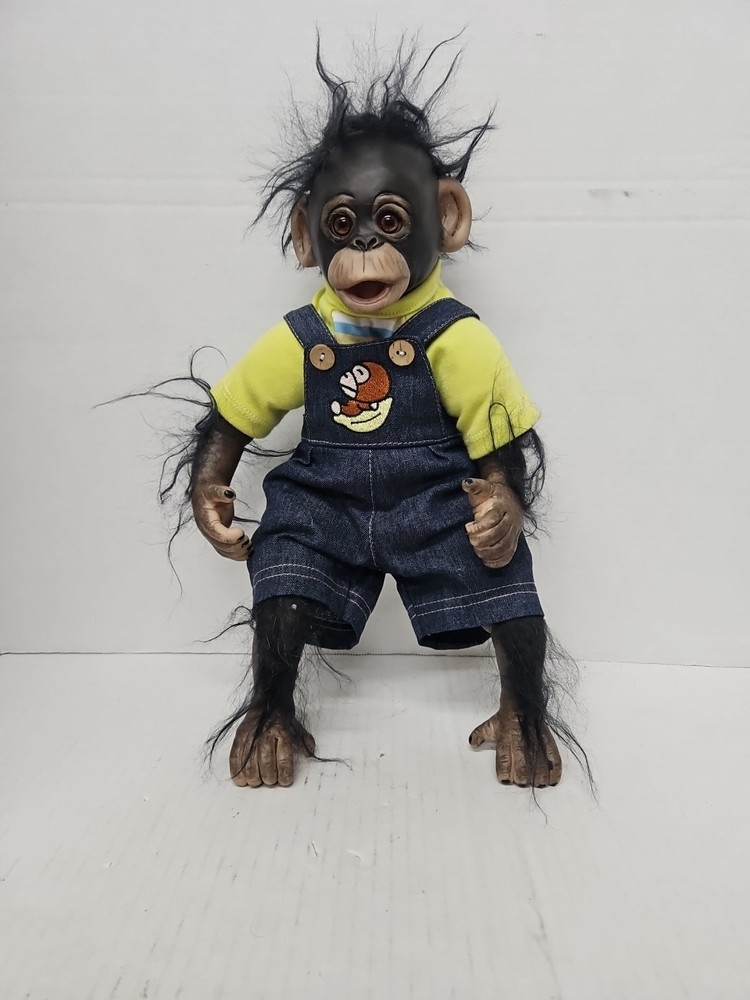 Reborn Baby Monkey Realistic Silicone Vinyl Doll with Soft Body 18 Inches
