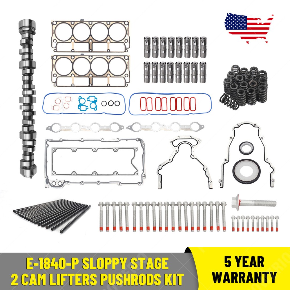 LS1 4.8 5.3 5.7 6.0 Pushrod Kit with Stage 2 Cam Lifters by Sloppy Mechanics