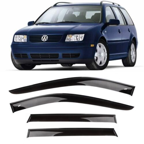 Tape-on Window Visors  Deflectors For VW Jetta IV Wagon 99-05