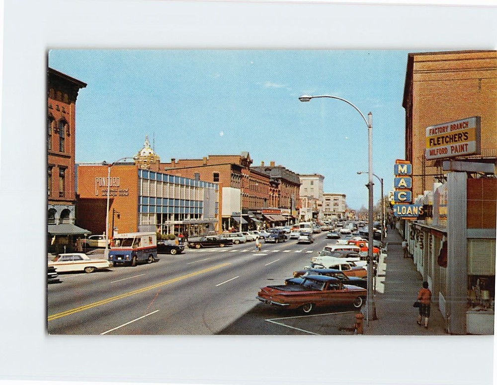 Postcard Main Street Concord New Hampshire USA