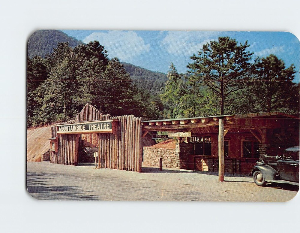 Postcard Entrance To Mountainside Theatre Cherokee North Carolina