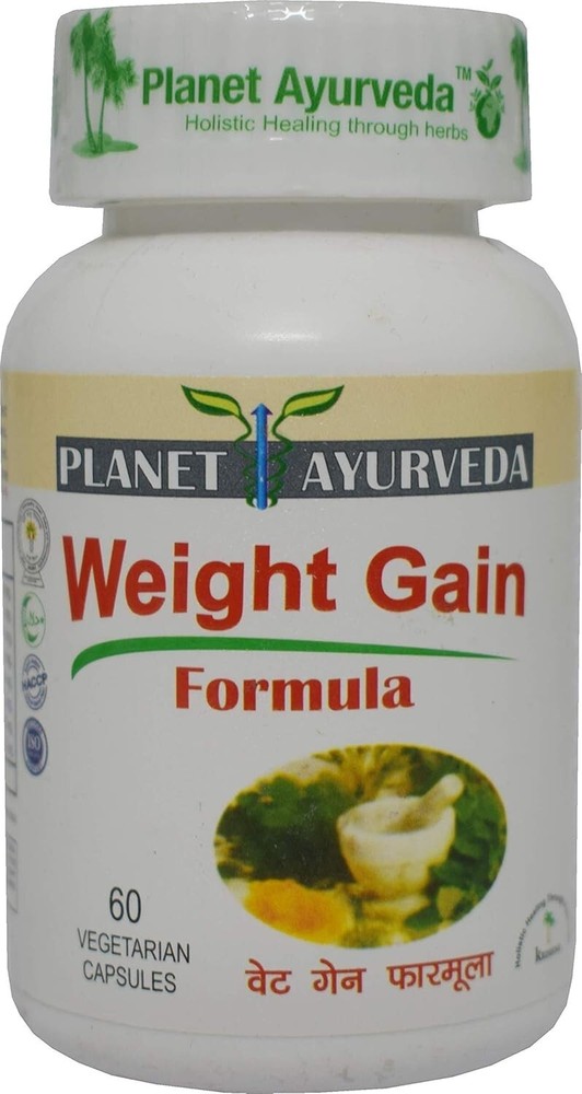 Planet Ayurveda Weight Gain formula Capsules, 60 Caps,Naturally Increase Weight