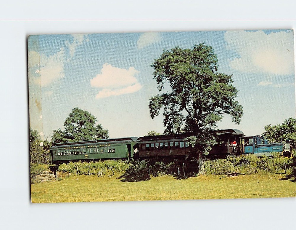 Postcard Passenger train The Strasburg Rail Road Pennsylvania USA