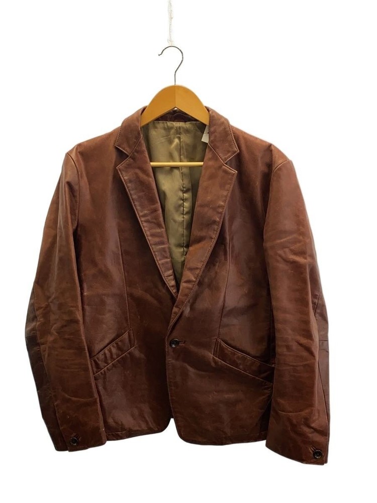 Tornado Mart Tailored Jacket/L/Leather/Brw/Plain 3504
