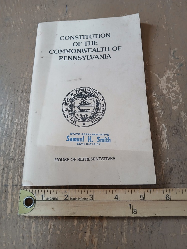 Constitution Of The Commonwealth of Pennsylvania - Used