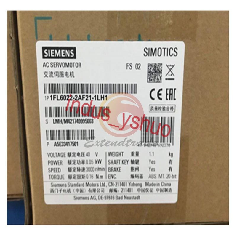 1PC NEW SIEMENS Servo Motor 1FL6022-2AF21-1LH1