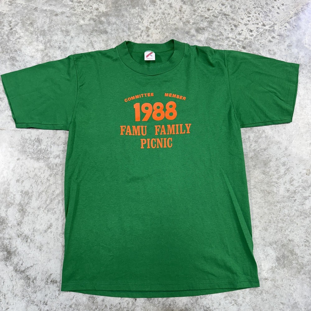 Vintage FAMU Rattlers Shirt Mens Large HBCU Committee Member 1988 Event 80s