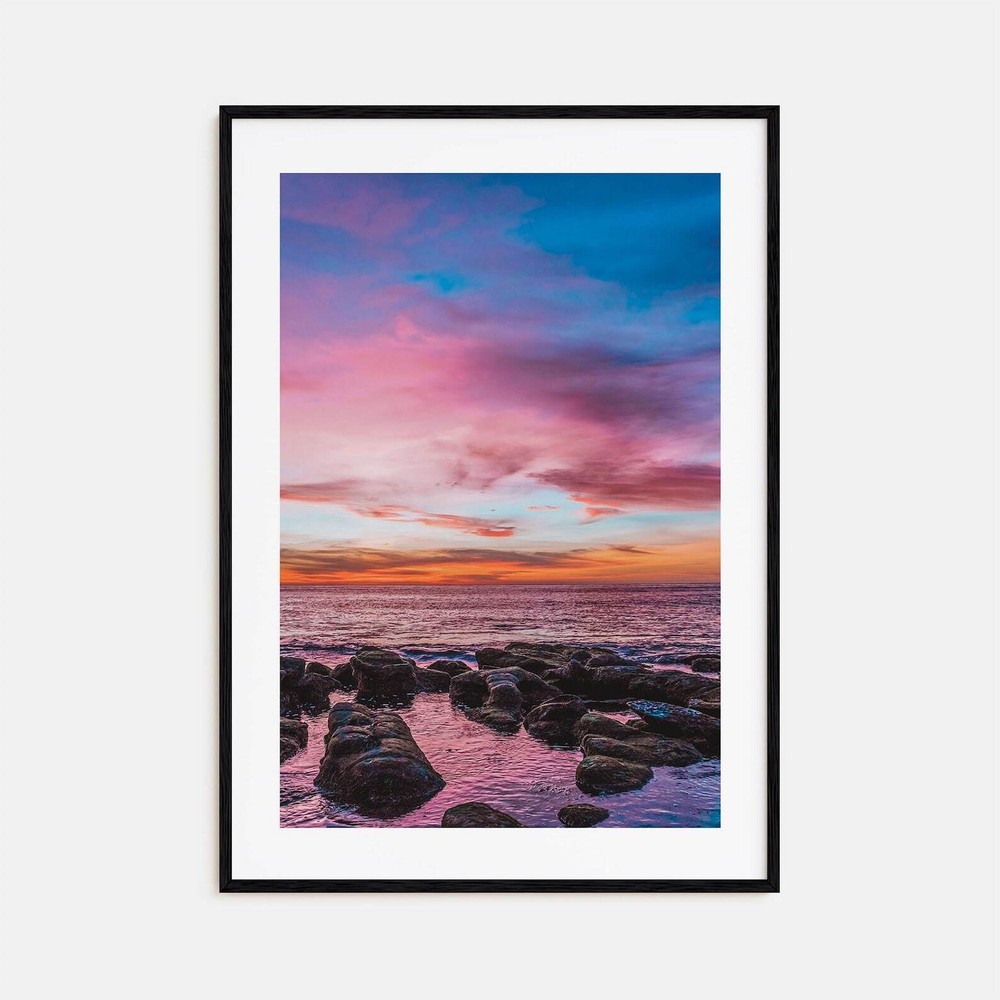 Sunset Cliffs Colorful Poster Print No 2 Photo Art Sunset Cliffs Decor Sunset