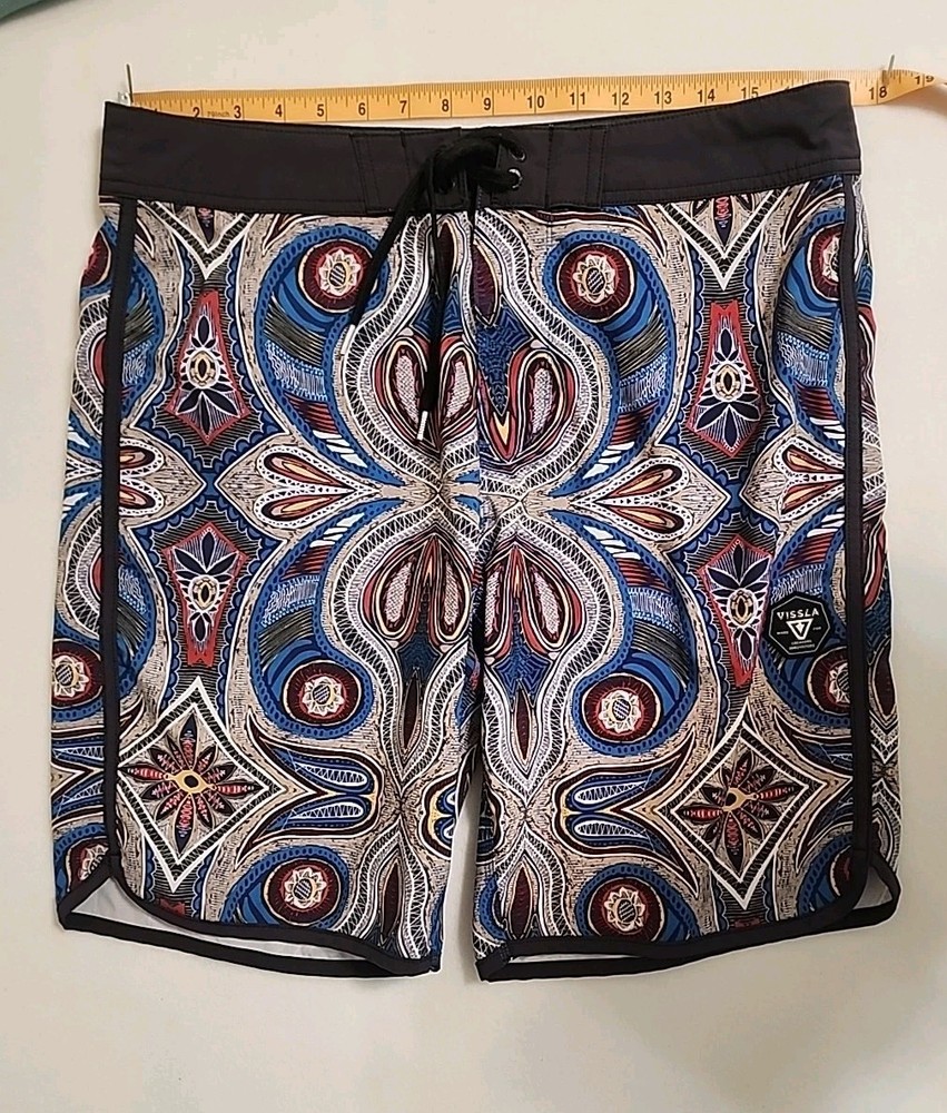 Vissla 34 Men's Board Shorts Swim Trunks 9