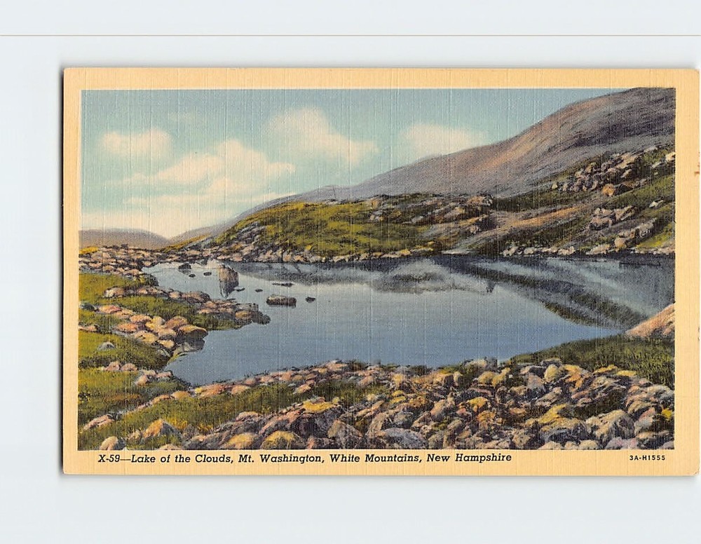Postcard Lake of the Clouds Mt. Washington White Mountains NH USA