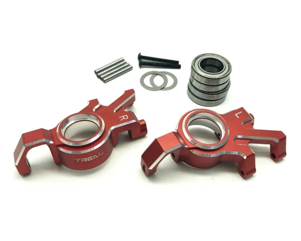 Treal 7075 Aluminum Front Hub Steering Knuckle for Traxxas X-Maxx