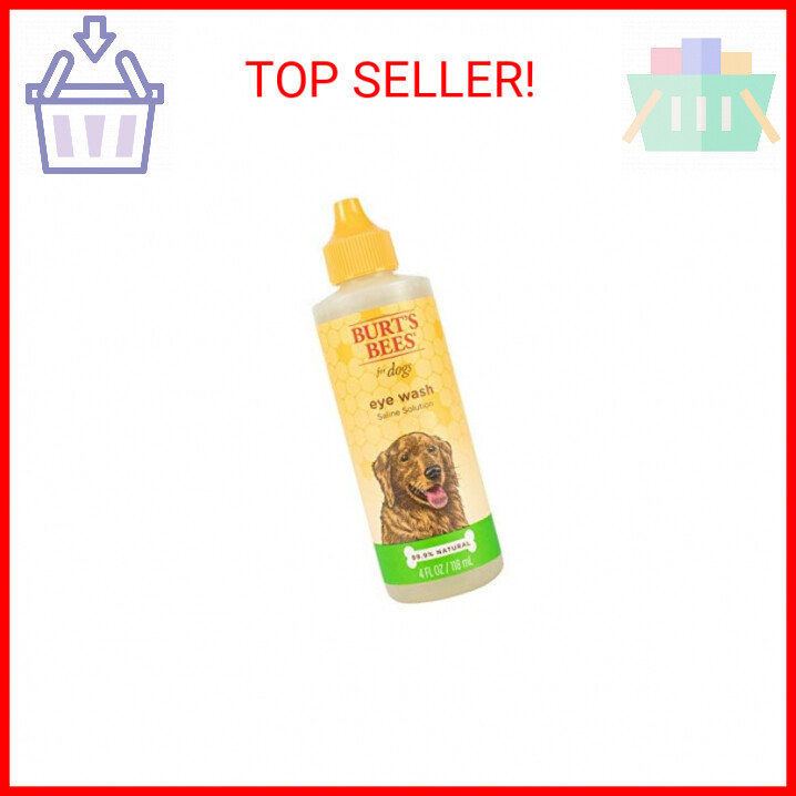 Burt's Bees for Pets Dogs Natural Eye Wash with Saline Solution | Eye Wash Drops