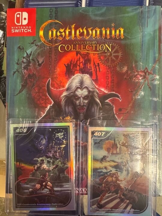 CASTLEVANIA Anniversary Collectors edition Nintendo Switch limited run w/ cards