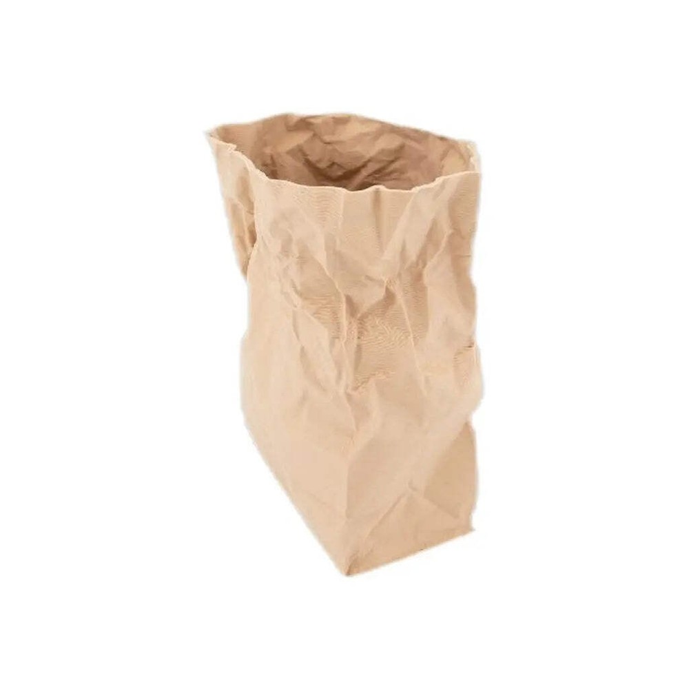 Desktop Organizer, Crumpled Paper Bag Container, Modern Desk Decor Storage Bin