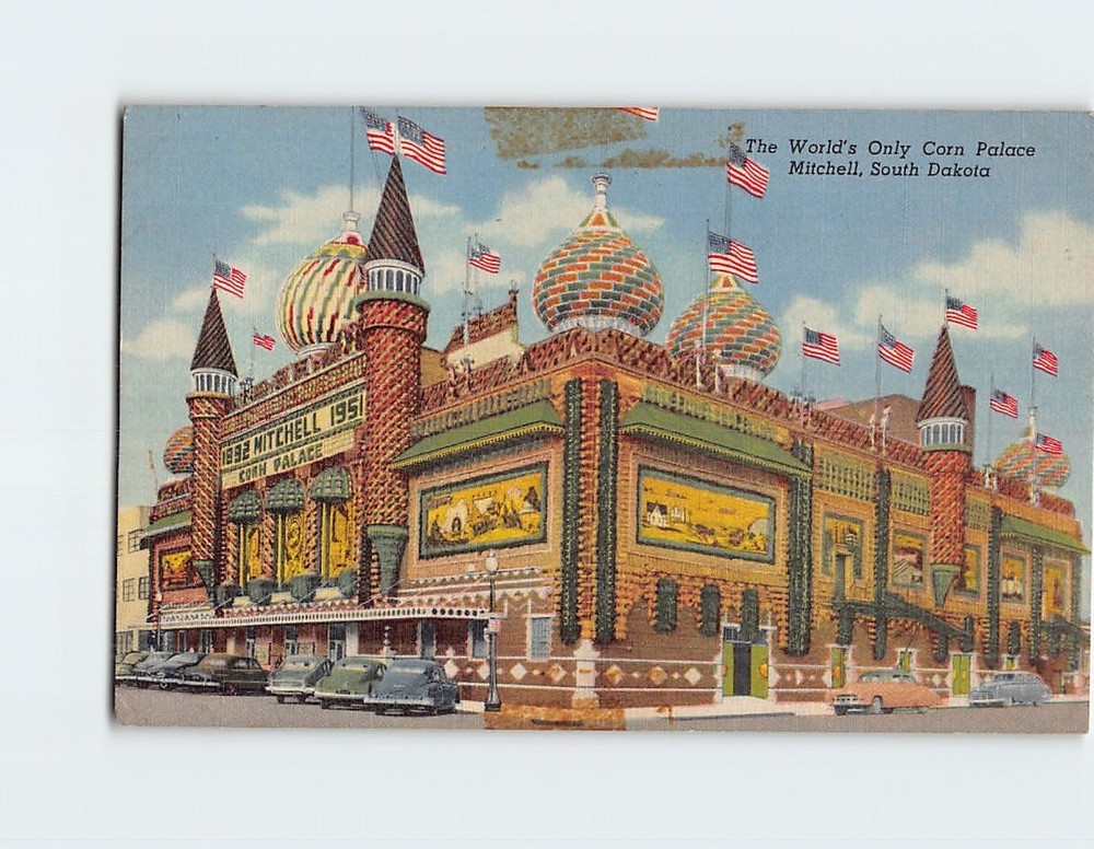 Postcard World's Only Corn Palace Mitchell South Dakota USA