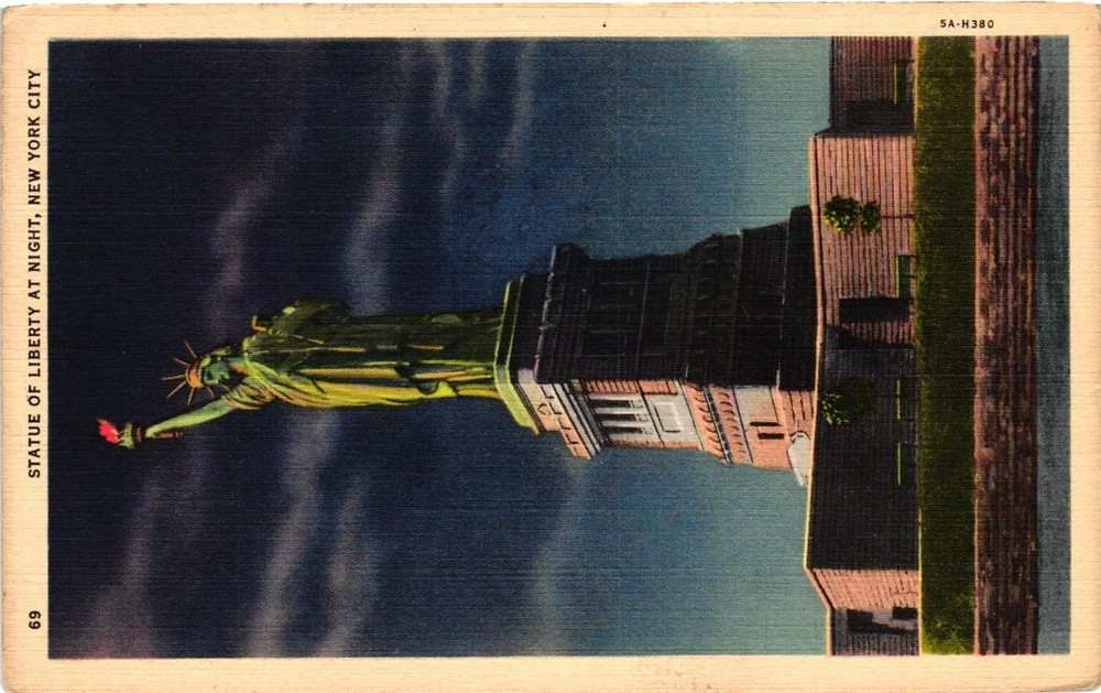 Vintage Statue of Liberty Postcard New York City NY