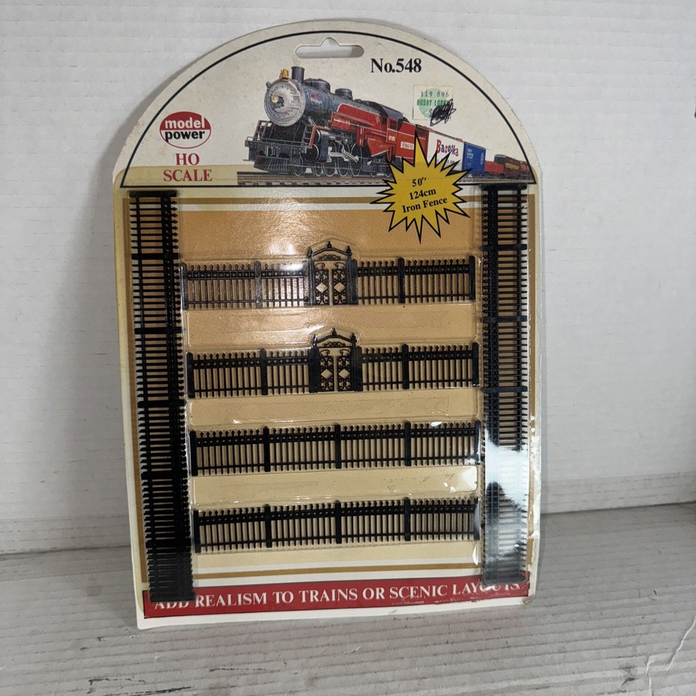 Bachmann Ho Scale Black Fencing For Train Set Layout Scenery #548