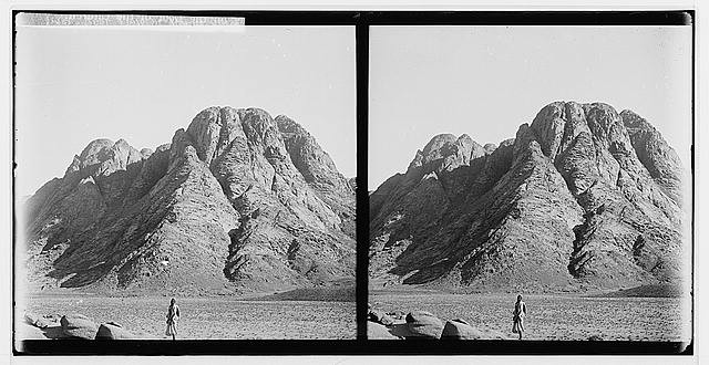 To Sinai via the Red Sea,Tor,Wady Hebran,Near view of Mount Sinai,Egypt,c1910