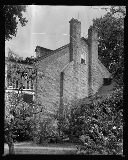 Photo:St Marys City Maryland Cross Manor 1930s Brick House Chimneys