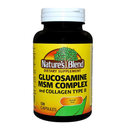Nature’s Blend Glucosamine MSM Complex with Type II Collagen – 120 Caps