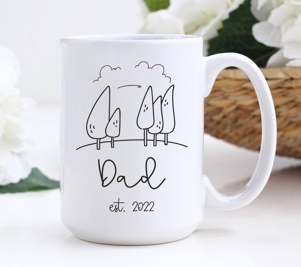 New Dad Mug Dad Est 2022 Dad Baby Reveal Dad Pregnancy Announcement Dad