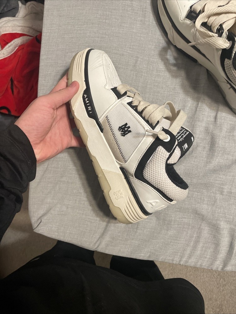 Amiri MA-1 Men's Sneakers Size 11 White Leather